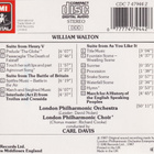 Walton : Carl Davis, - The Battle Of Britain - pikkukuva 2