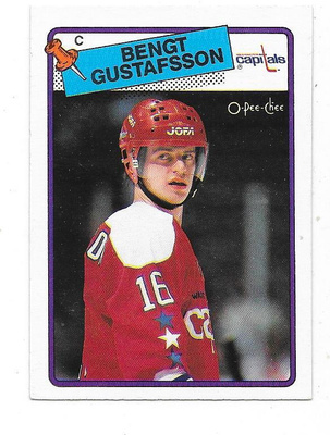 1988-89 OPC #151 Bengt-Åke Gustafsson , Washington Capitals