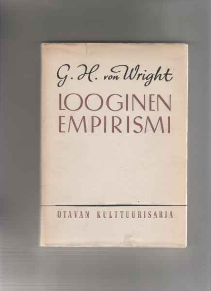 Wright,Georg Henrik von: Looginen empirismi, Otava 1945, skp