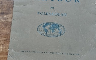Kartbok för folkskolan vuodelta 1954