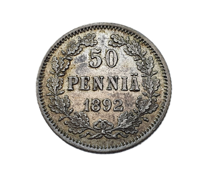 50 penniä 1892 - hyväkuntoinen!