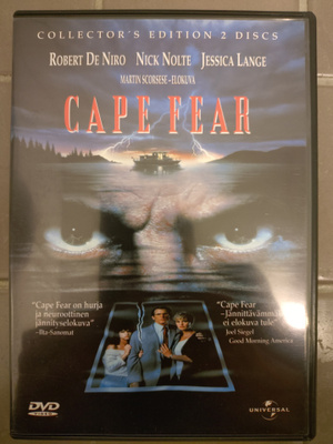 Jännitys Cape Fear (1991) DVD, Scorsese, De Niro
