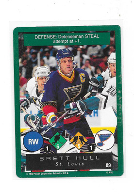 1995-96 Playoff One On One #89 Brett Hull St Louis Blues