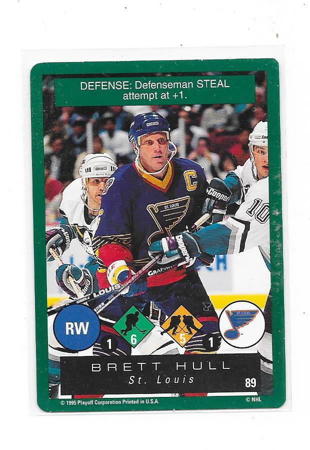 1995-96 Playoff One On One #89 Brett Hull St Louis Blues