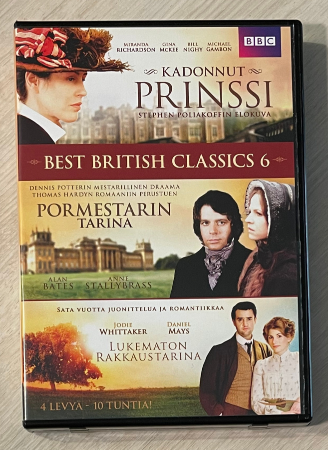 Romaaniklassikot (4DVD) 2 minisarjaa + elokuva (UUSI)