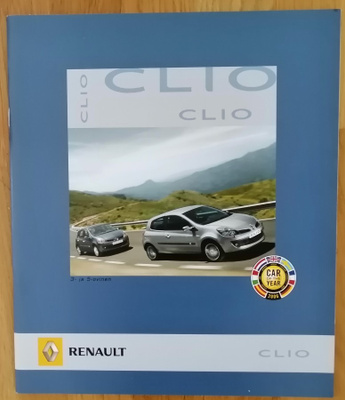 2006 Renault Clio esite - KUIN UUSI -32 sivua - suom