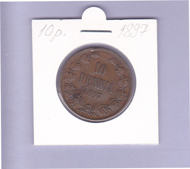 10 penniä v.1897 KM#14