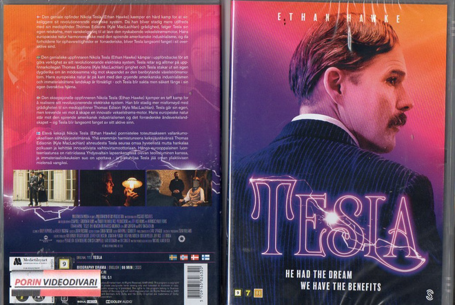 tesla	(2 804)	UUSI	-FI-	DVD	nordic,		ethan hawke	2020