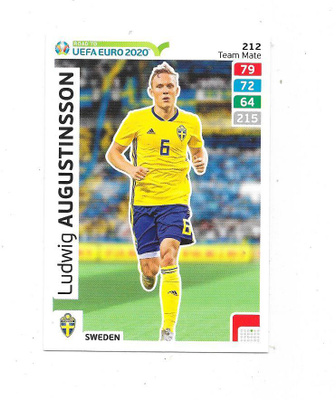 2020 Panini  Road to UEFA EURO 2020 #212 Ludwig Augustinsson