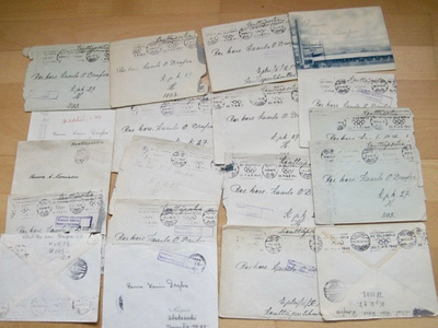 19 VANHAA Kenttäposti Kuorta Helsinki Olympia 1940 Leimat