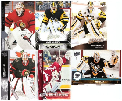 6 x MATT MURRAY Senators, Penguins, Sault Ste. Marie Greyhou