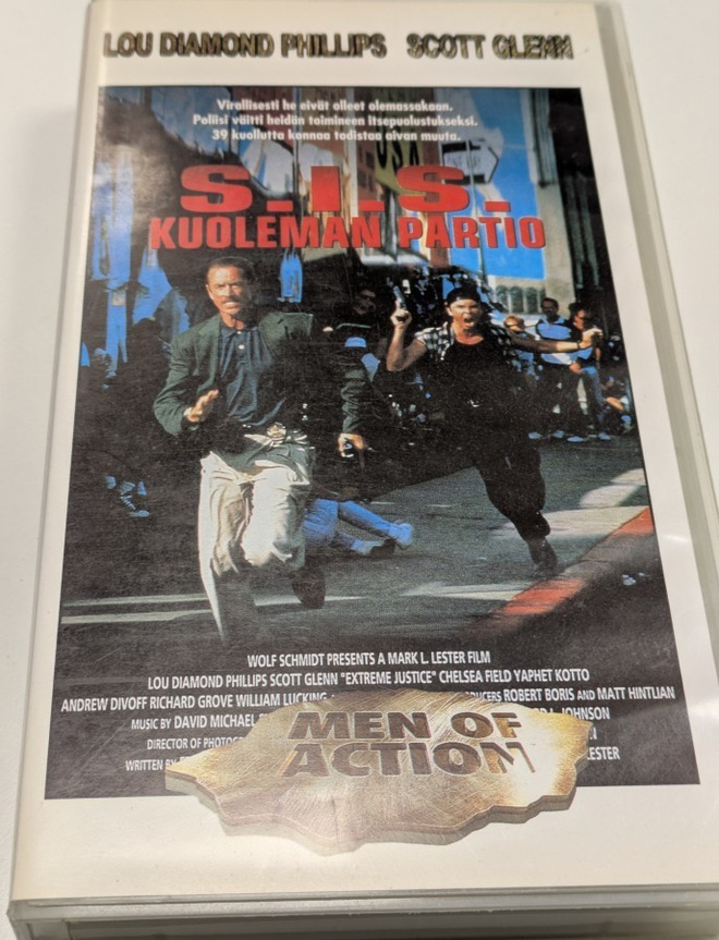 S.I.S. Kuoleman Partio (VHS) "Extreme Justice" Scott Glenn