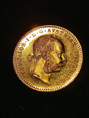 1dukaatti Frans Joosef Itävallan1915 v kultaa 986/1000 3,49g