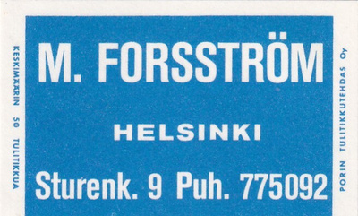 Helsinki,  M. Forsström  .s43