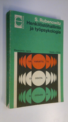 Sigvard Rubenowitz : Henkilöstöhallinto ja työpsykologia