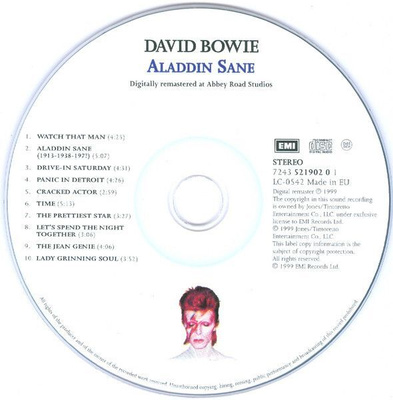 DAVID BOWIE - ALADDIN SANE