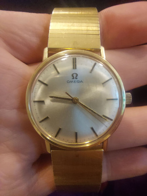 Miesten 1960? - luvun Omega kultakello 14K
