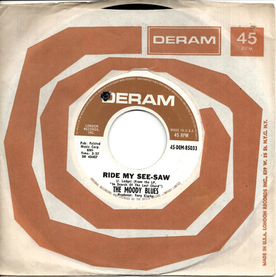 MOODY BLUES: Ride My See-Saw / Voices In The Sky 7"