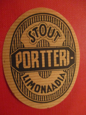 VANHA JUOMAETIKETTI - STOUT PORTTERI LIMONAADIA (K14-S47)