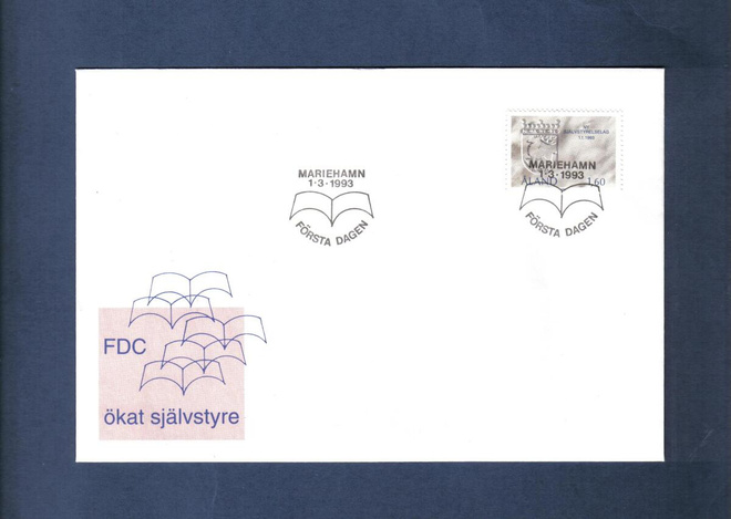 FDC Åland..Uusi itsehallintolaki...Mariehamn 1.3.1993