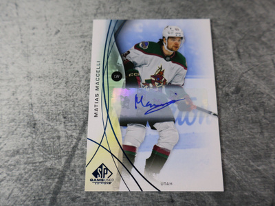 Matias Maccelli 2024-25 SP Game Used Auto