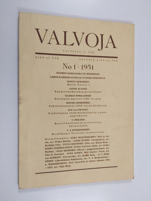 Valvoja 1/1951
