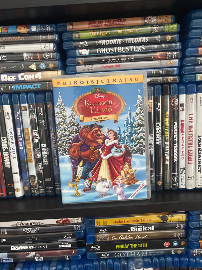 Kaunotar ja hirviö lumottu joulu disney
