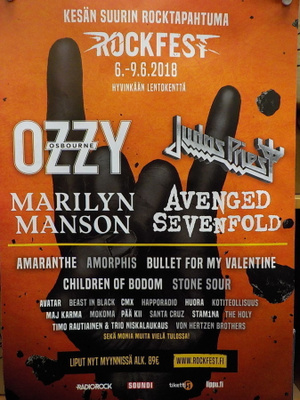 ROCKFEST  OZZY OSBOURNE 2018 JULISTE +