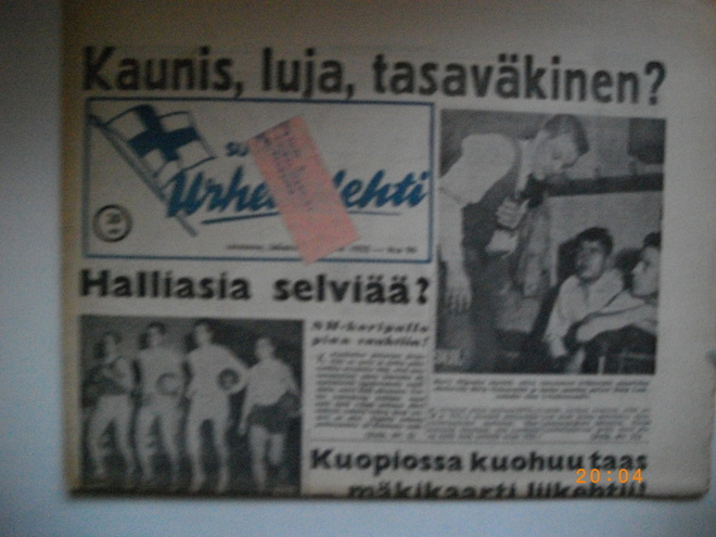 Suomen Urheilulehti Nro 96/1952 (25.2)