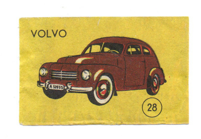 Tulitikkuetiketti n:o 28 VOLVO