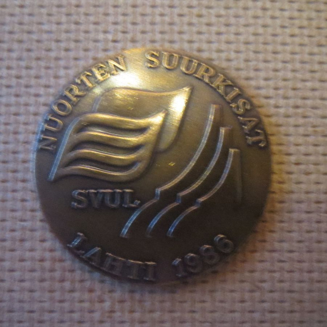 SVUL  Nuorten Suurkisat 1986 mitali