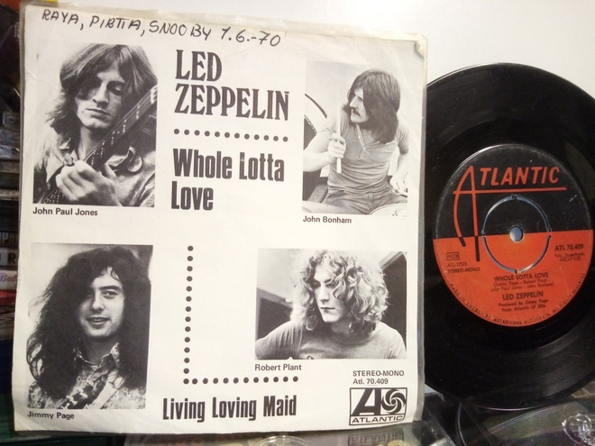 7" single :  Led Zeppelin :  WHOLE LOTTA LOVE ( SIS POSTIKUL