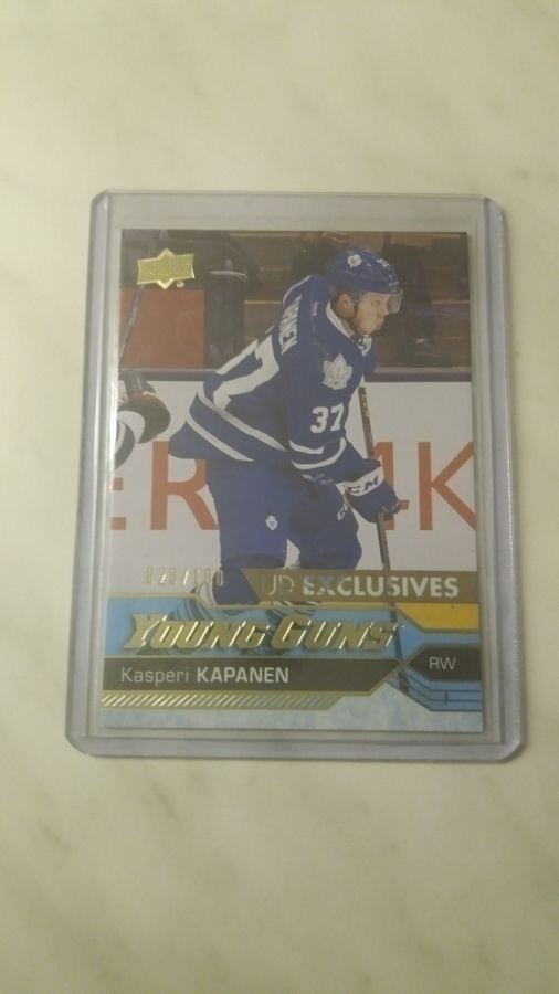 2016-17 Upper Deck Young Guns Exclusive Kasperi Kapanen /100