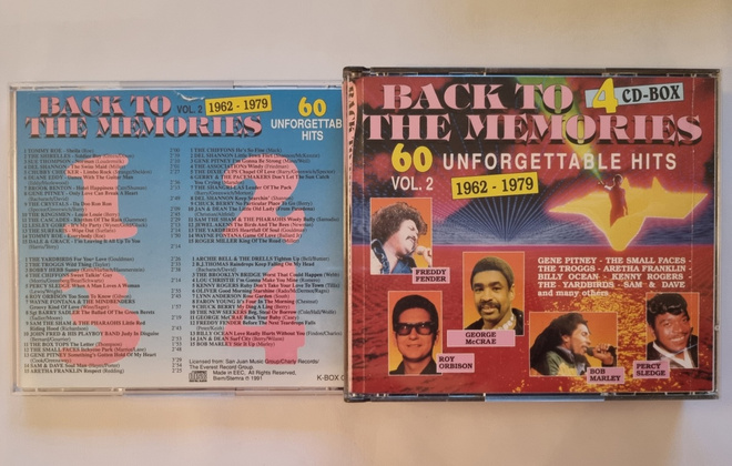 BACK TO THE MEMORIES: 60 UNFORGETTABLE HITS VOL. 2 1962-1979