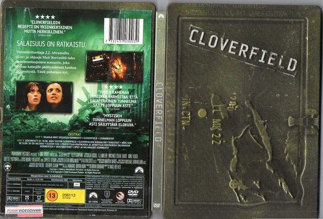 Cloverfield	(15 704)	k	-FI-	Steelbook,	DVD	(2)		2007	steelbo
