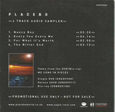 PLACEBO - WE COME IN PIECES MCD