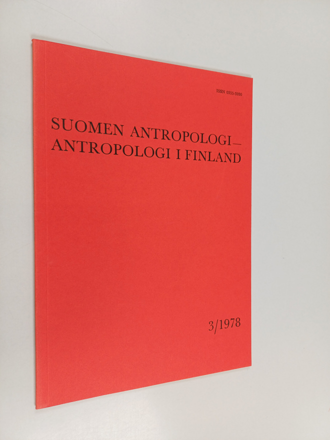 Suomen antropologi - Antropologi i Finland 3/1978