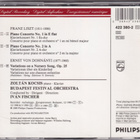 Liszt - Pianokonsertot no 1 & 2 - CD - pikkukuva 2