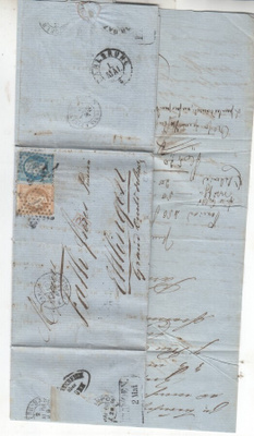 Ranska  1868 Kirje Badeniin saksaan.