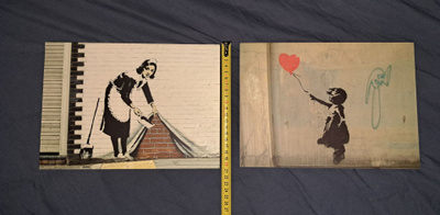 Banksy puulaatat/tiilet  20x28x3  2xkpl