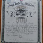 Borgå Ångfartygs Aktiebolag aktiebref v. 1919 - pikkukuva 2
