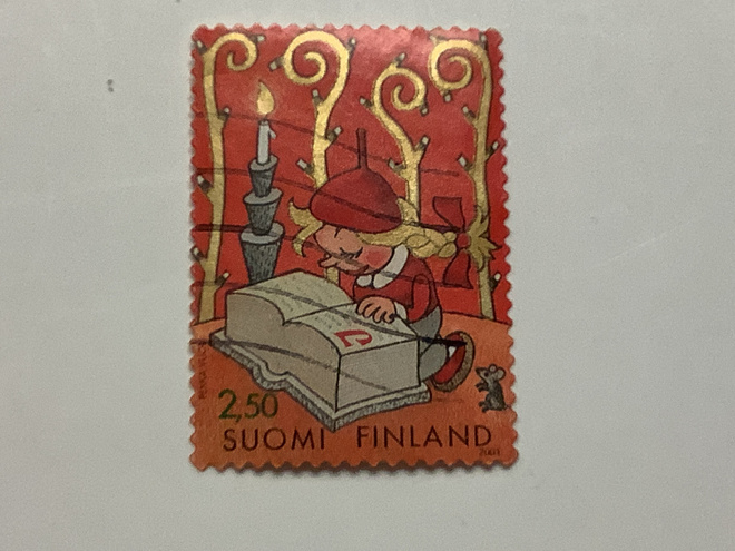 1583 / 2011 Joulu - Tyttötonttu o leimattu