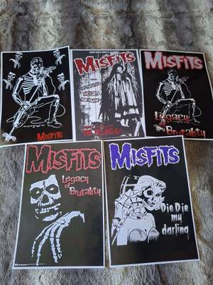 MISFITS --- julistesetti 5kpl --- 21cm x 30cm #2 ---
