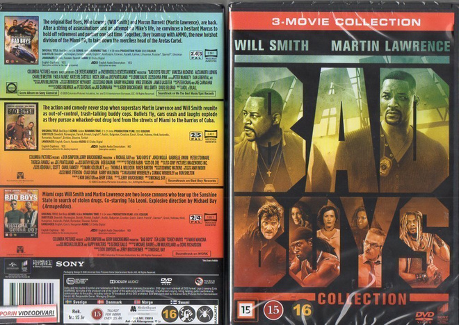 Bad Boys Collection	(7 501)		-FI-	DVD	nordic,	(3)	will smith