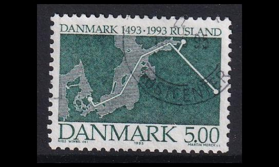 Tanska 1056 o Diplomaattisuhteet Venäjän kanssa 500v (1993