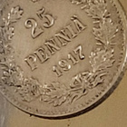 25 penniä 1917 hopeaa kolikko suomi - pikkukuva 1