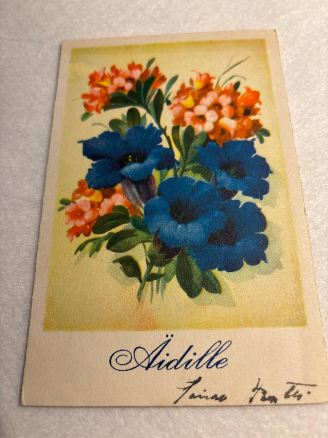 KUKKA-/Onnittelukortti1940-luku Äidille