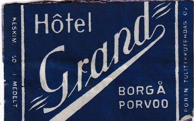 Borgå - Porvoo. Hotel Grand .  s103