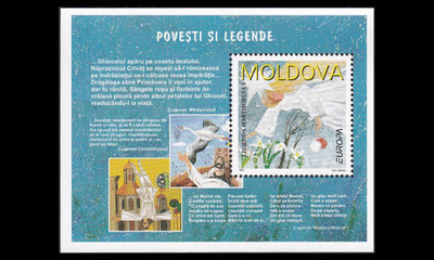 Moldova 238BL12 ** Europa myytit ja legendat (1997)