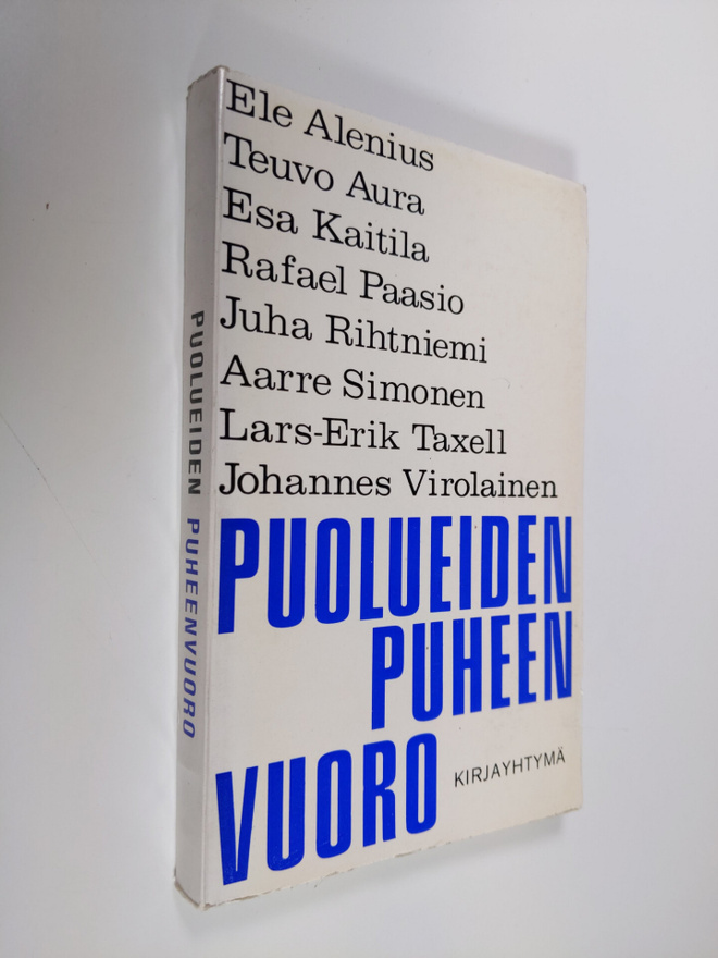Keijo (toim.) Immonen : Puolueiden puheenvuoro